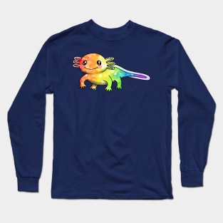 A little rainbow axolotl Long Sleeve T-Shirt